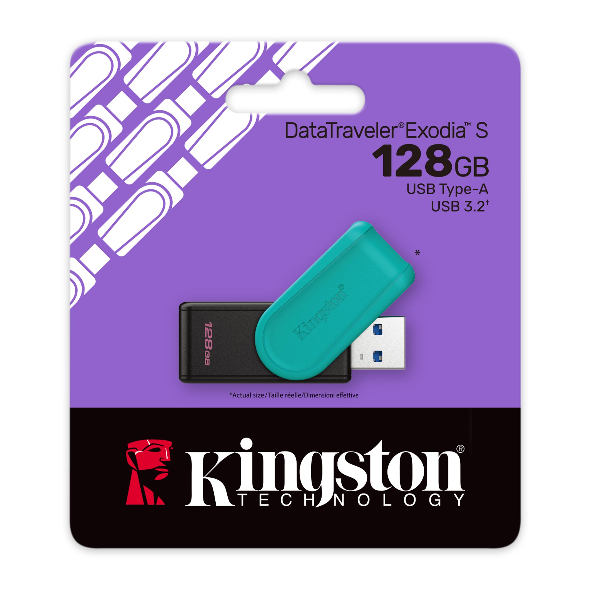 KINGSTON 128GB DataTraveler ExodiaS USB flash drive