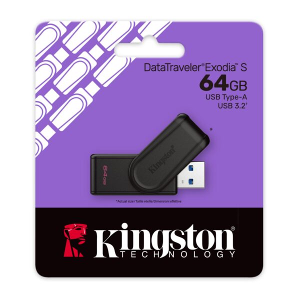 KINGSTON 64GB DataTraveler ExodiaS USB flash drive
